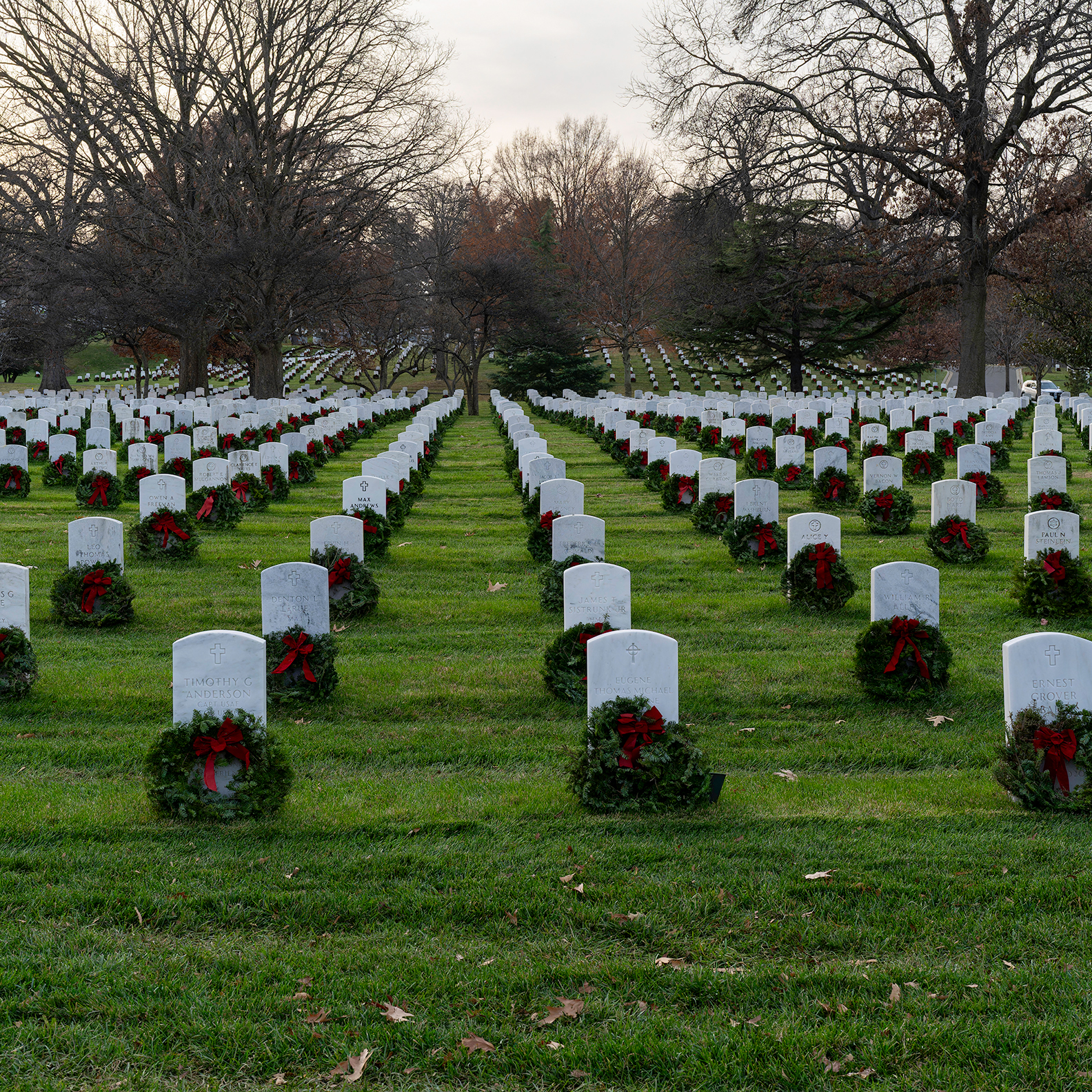Arlington National Cemetary with Wreaths